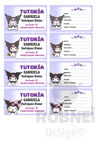 Kuromi Etiqueta